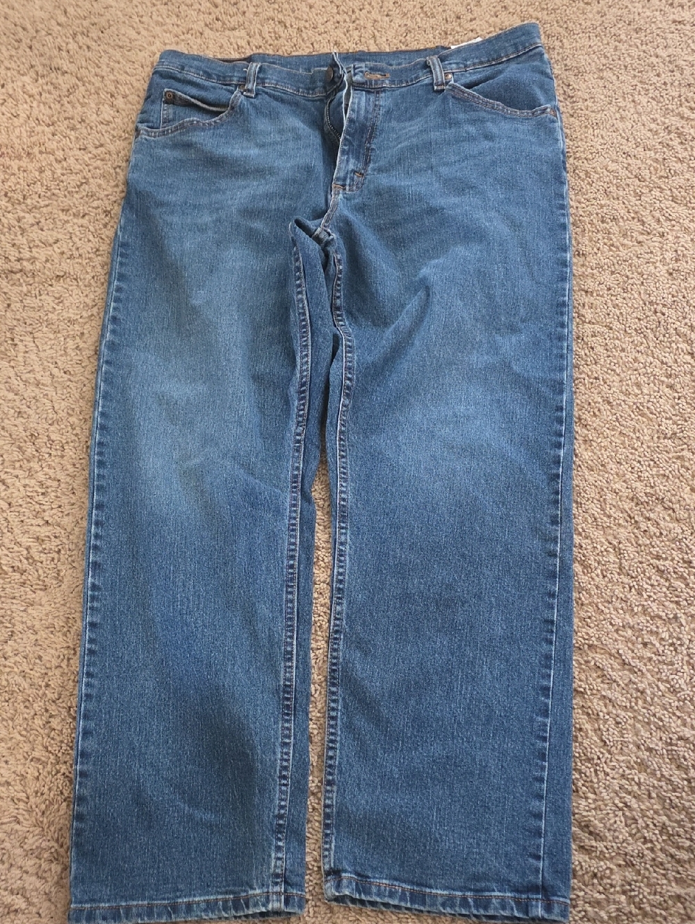 Wtangler Premium Quality Classic Straight-Fit Men’s Jeans - Blue